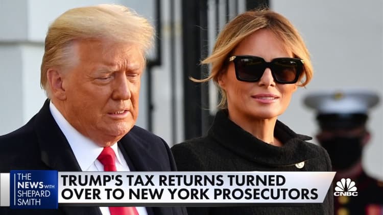 Trump's tax returns are now in the hands of New York prosecutors