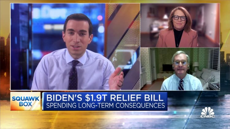 Two former lawmakers debate long-term spending consequences of $1.9 trillion relief bill