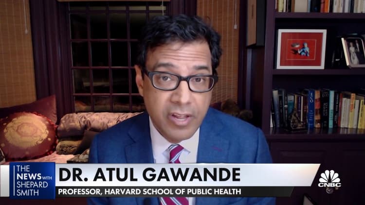 Dr. Atul Gawande says it's too soon to start reopening indoor events