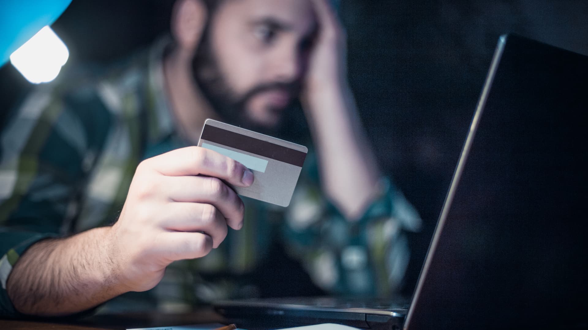 Nearly 20% of Americans are afraid to check their credit card statements as interest rates approach an all-time high