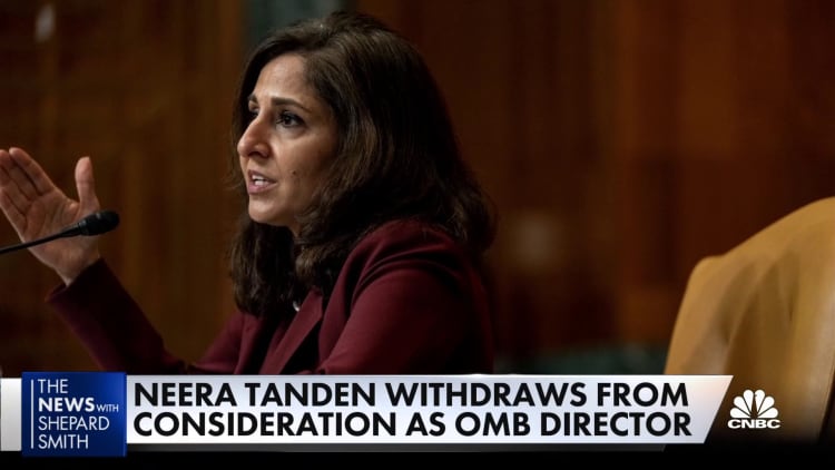 Neera Tanden withdraws from consideration as OMB director