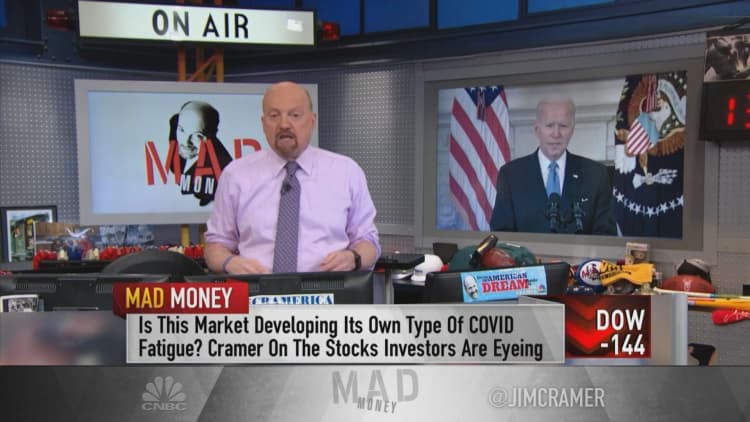 Jim Cramer: The stock market is riding on reopening optimism