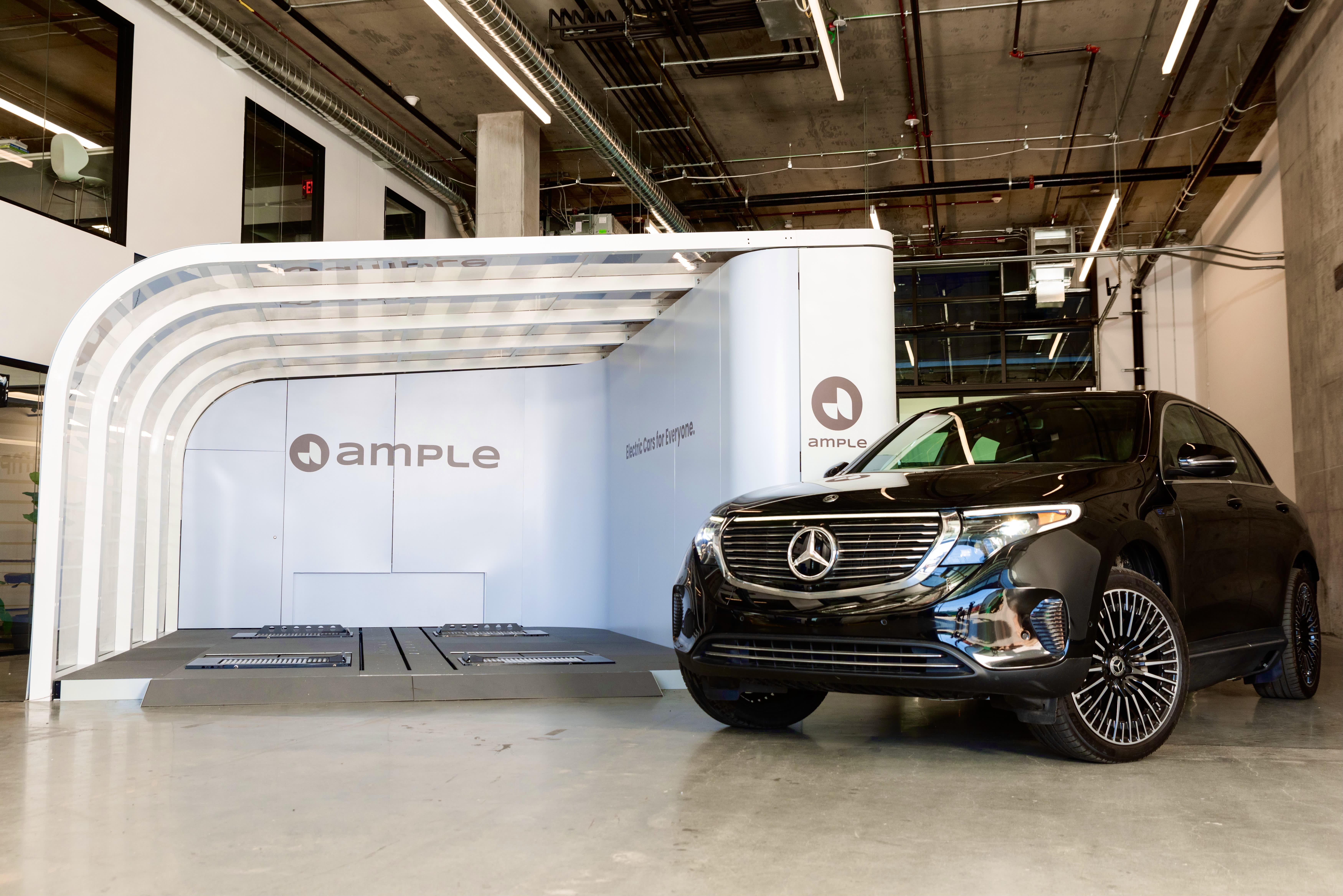 Ample opens 5 EV battery change stations for Uber Bay Area drivers