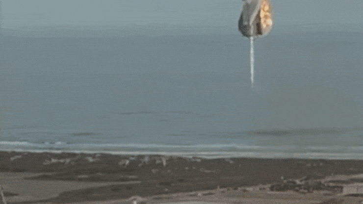 SpaceX Starship prototype rocket explodes after successful landing in high-altitude flight test