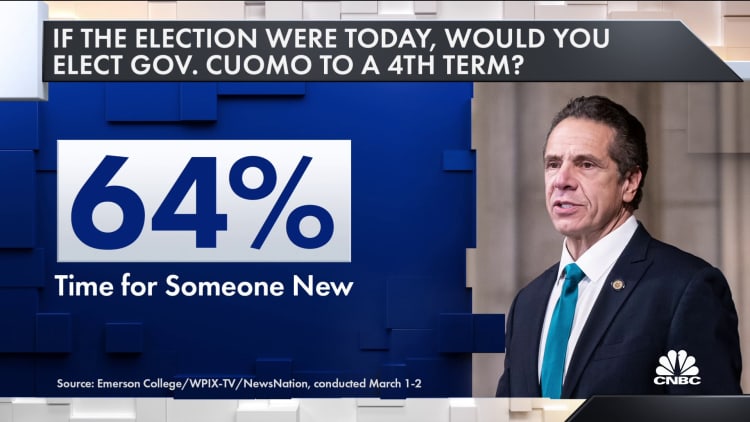 New York Gov. Cuomo apologizes, but says he won't resign