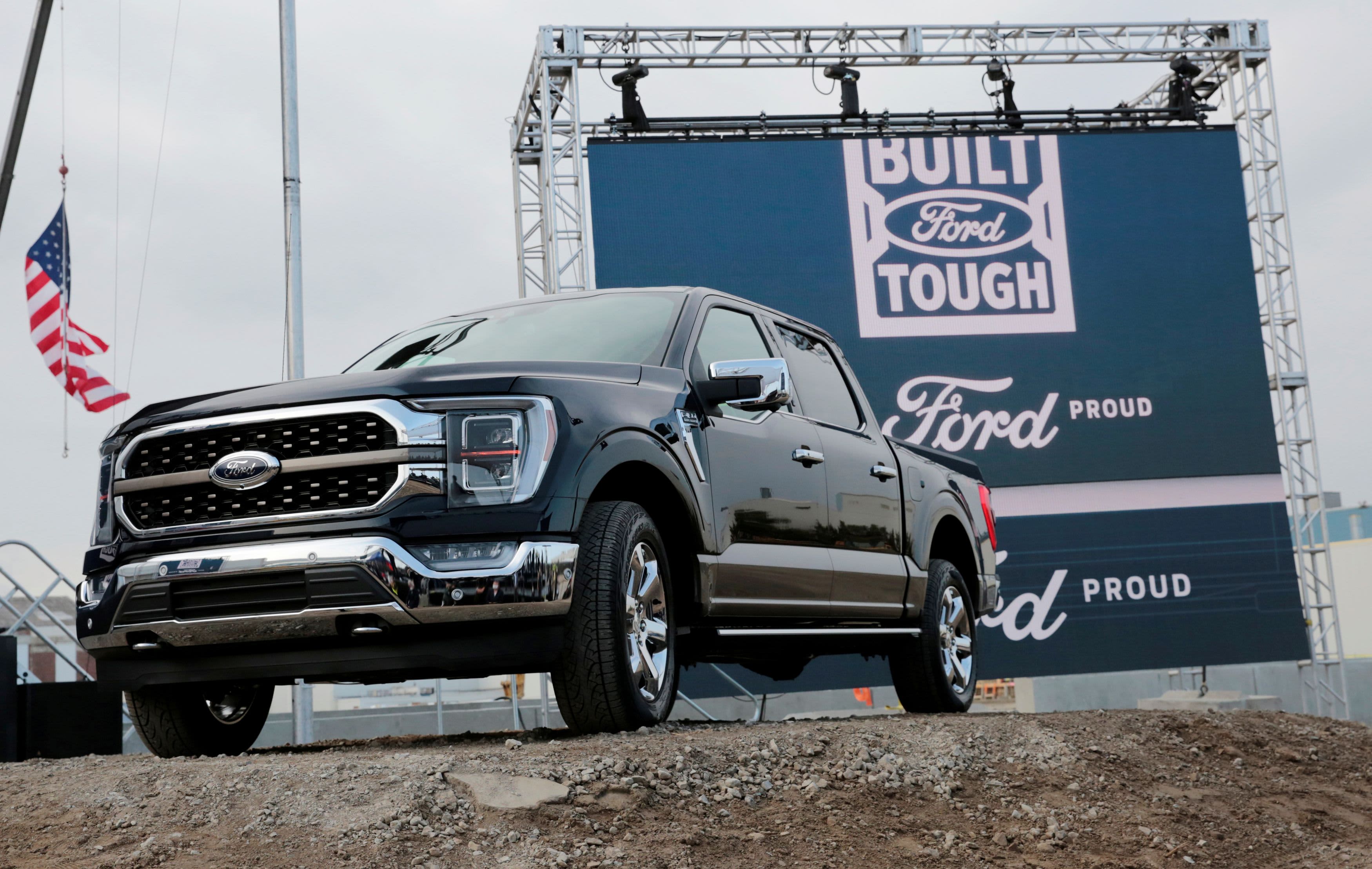 Ford shifts, partially building the F-150 due to a lack of chips