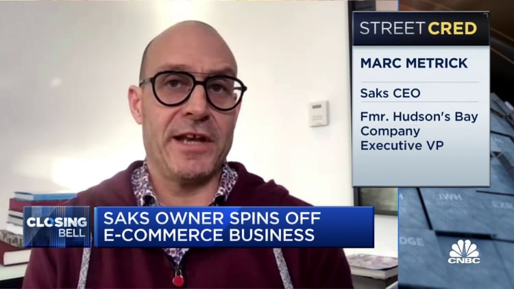 Saks owner spins off e-commerce business