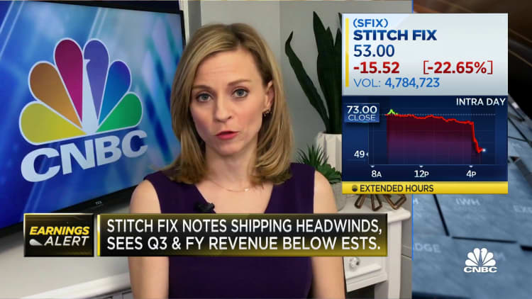 Stitch Fix notes shipping issues prevent it from accurately showing revenue guidance