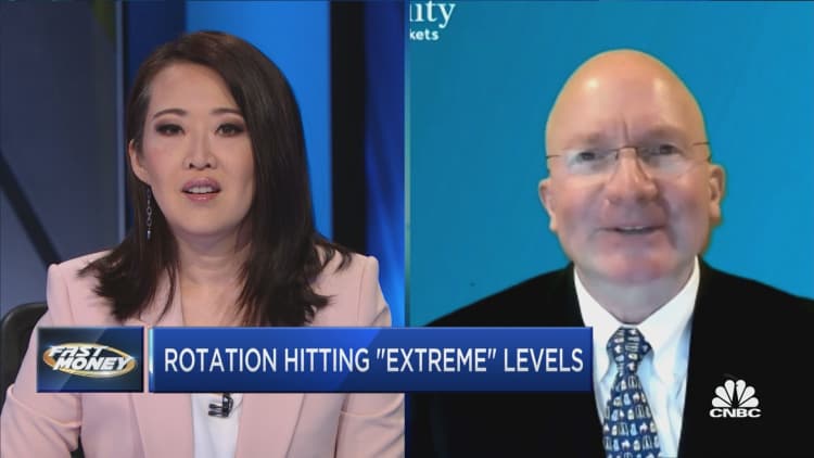 As Dow hits record, Canaccord's Tony Dwyer warns rotation into economically sensitive stocks is extreme