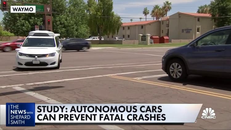 Study shows autonomous cars can prevent most fatal crashes