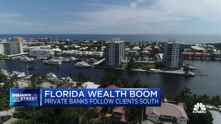Private banks follow clients to Florida—here are the numbers