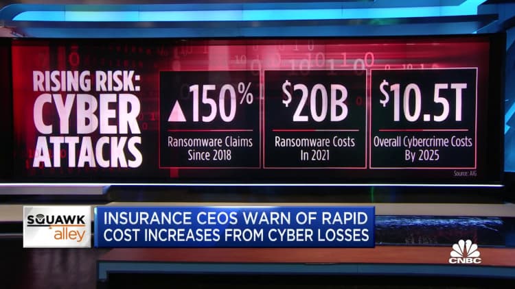Insurance CEOS warn of rapid cost increases from cyber losses