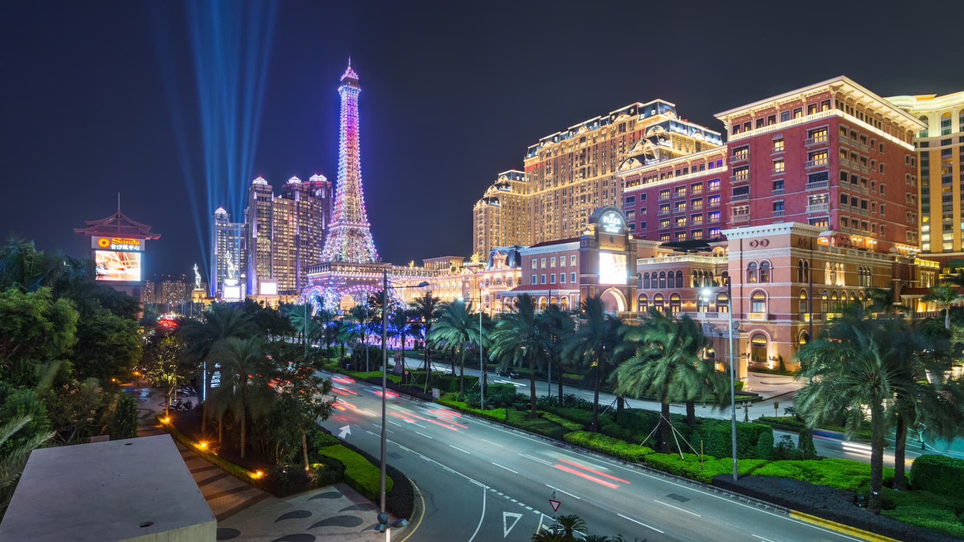 The Cotai Strip is located on the island of Cotai, a portmanteau reflecting the reclamation project that joined the two Macao islands of Coloane and Taipa in 2005.