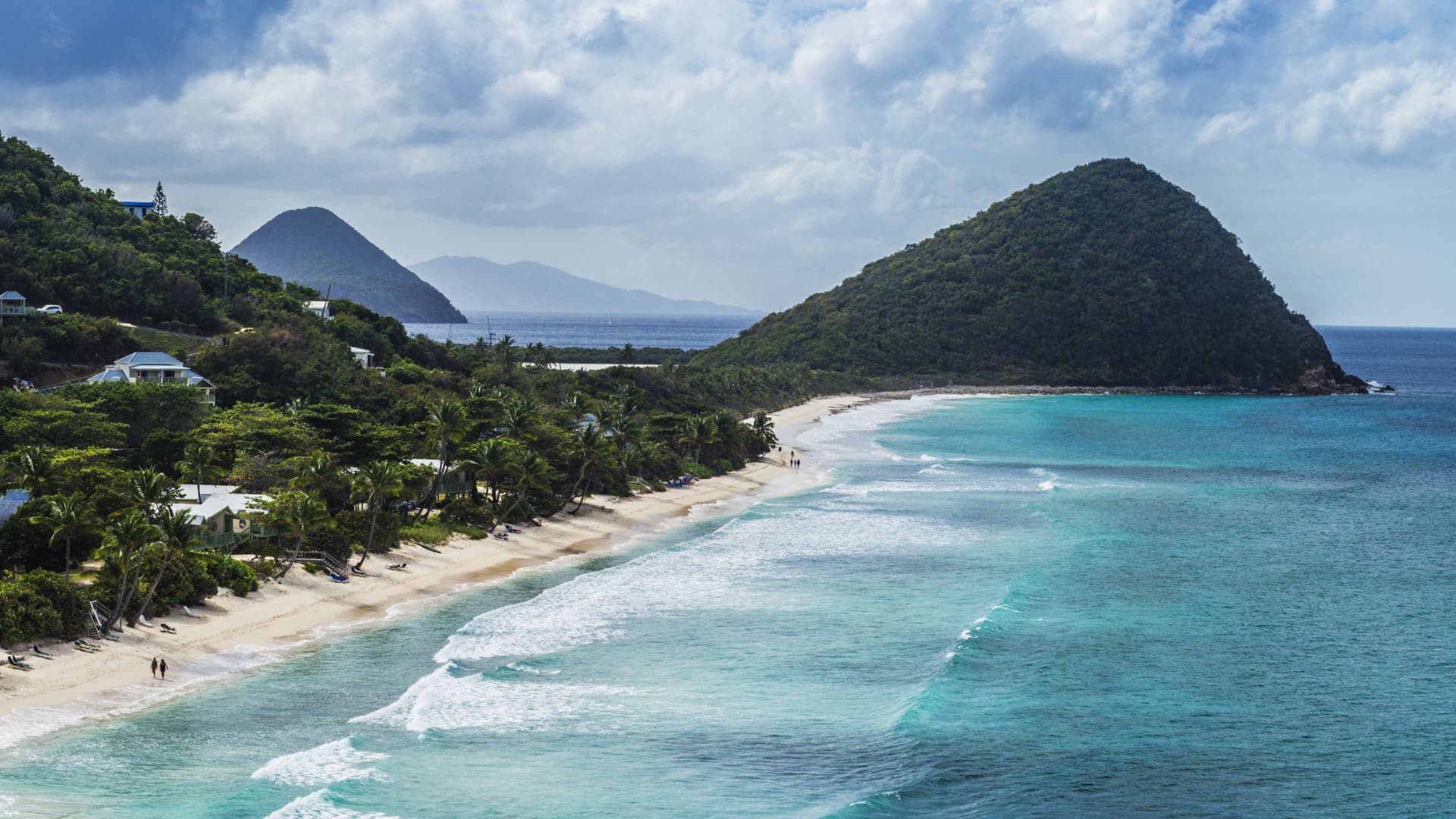 The island of Tortola in the British Virgin Islands.