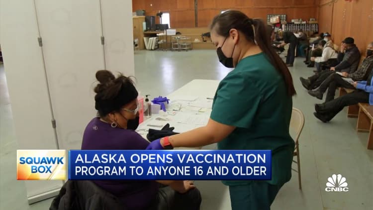 Alaska opens vaccination program to anyone 16 and older