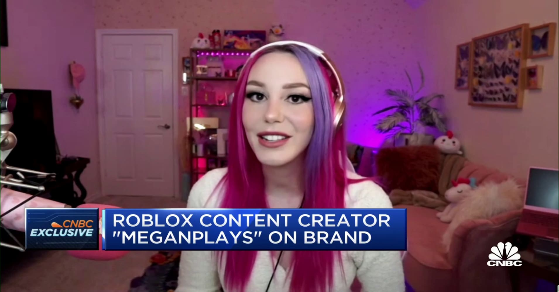 Roblox content creator MeganPlays on the platform's popularity