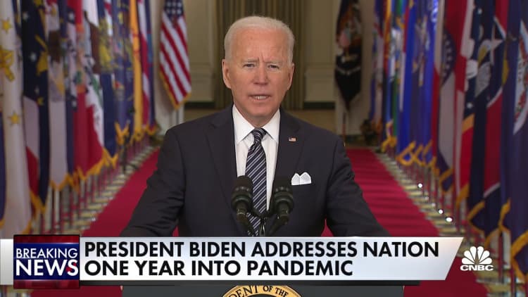 Pres. Biden addresses nation on first anniversary of Covid shutdown