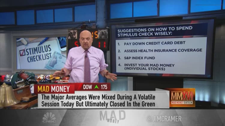 Cramer recommends investment approach to the market with stimulus checks