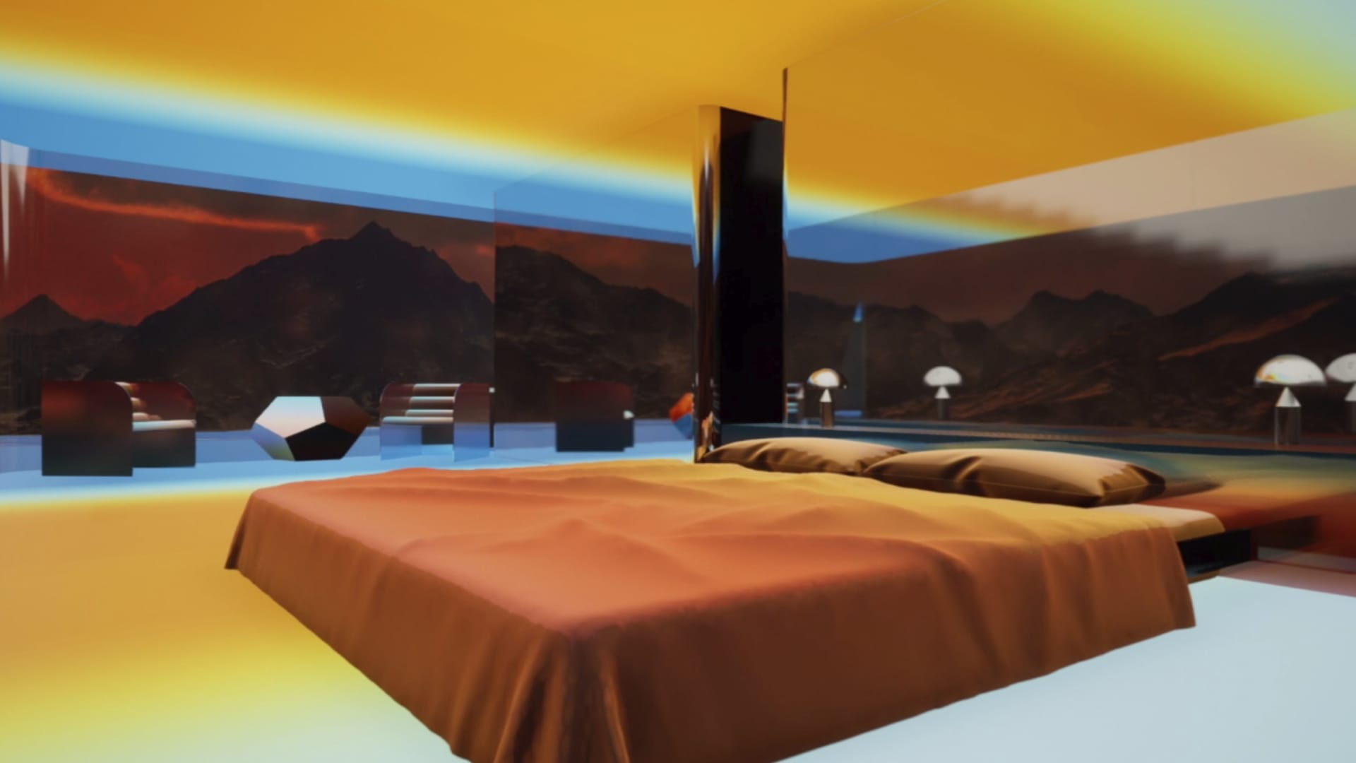 A view of Mars House, a 3D NFT creation from Krista Kim Studios that was recently sold.