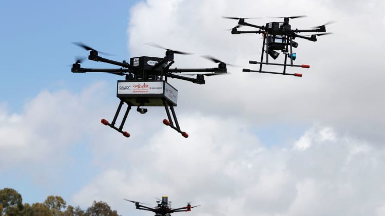 Watch delivery drones fly across Israel in a safety coordination test