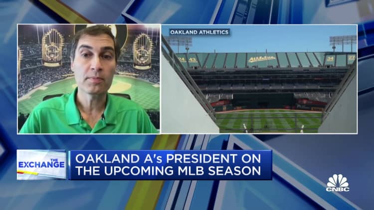 Oakland Athletics president on offering luxury suite access for one bitcoin