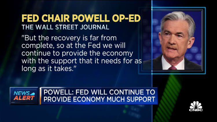 Powell: Recovery is far from complete, but situation has improved