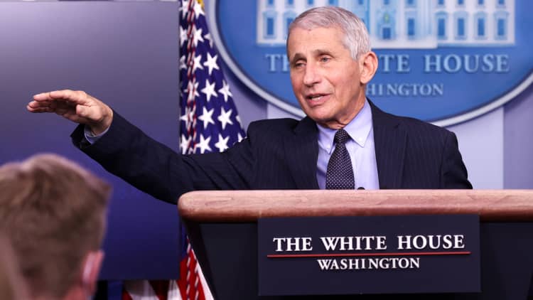 Two doses of Pfizer's or Moderna's Covid vaccines are better than one, says Fauci