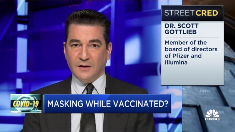 Dr. Gottlieb: People who have been vaccinated should still wear masks
