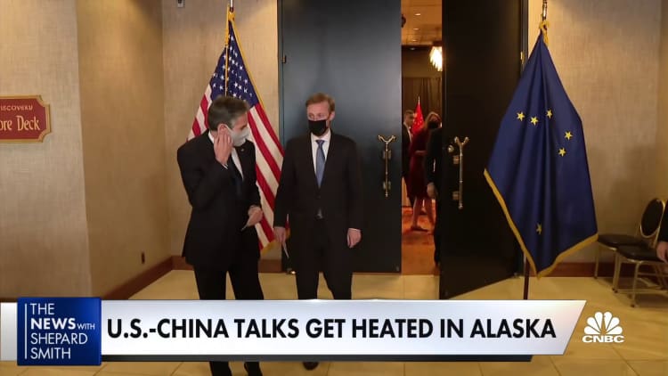 NSA Jake Sullivan says he expected talks with China to be "tough" and "direct"