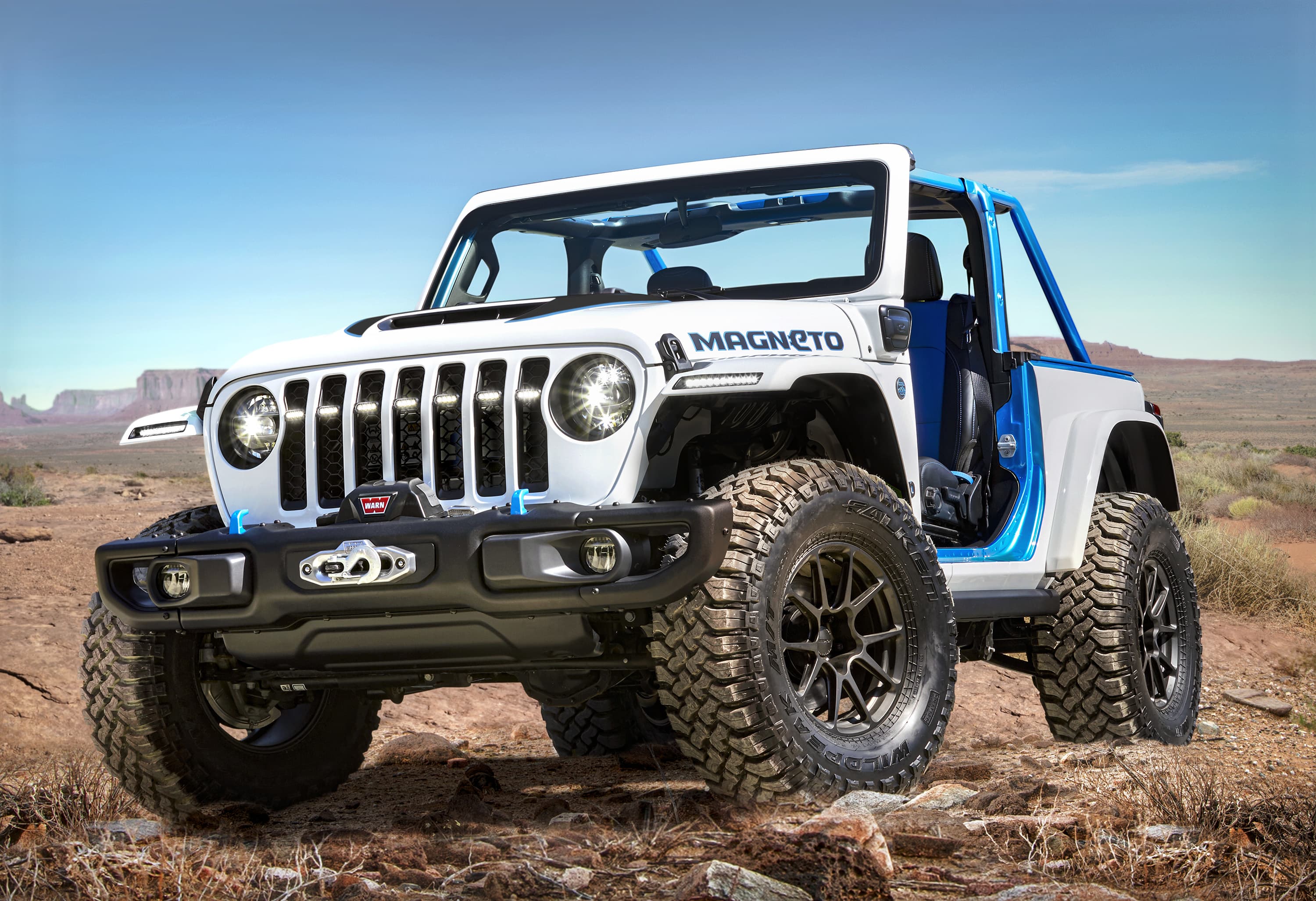 Jeep unveils a fully electric Wrangler concept SUV