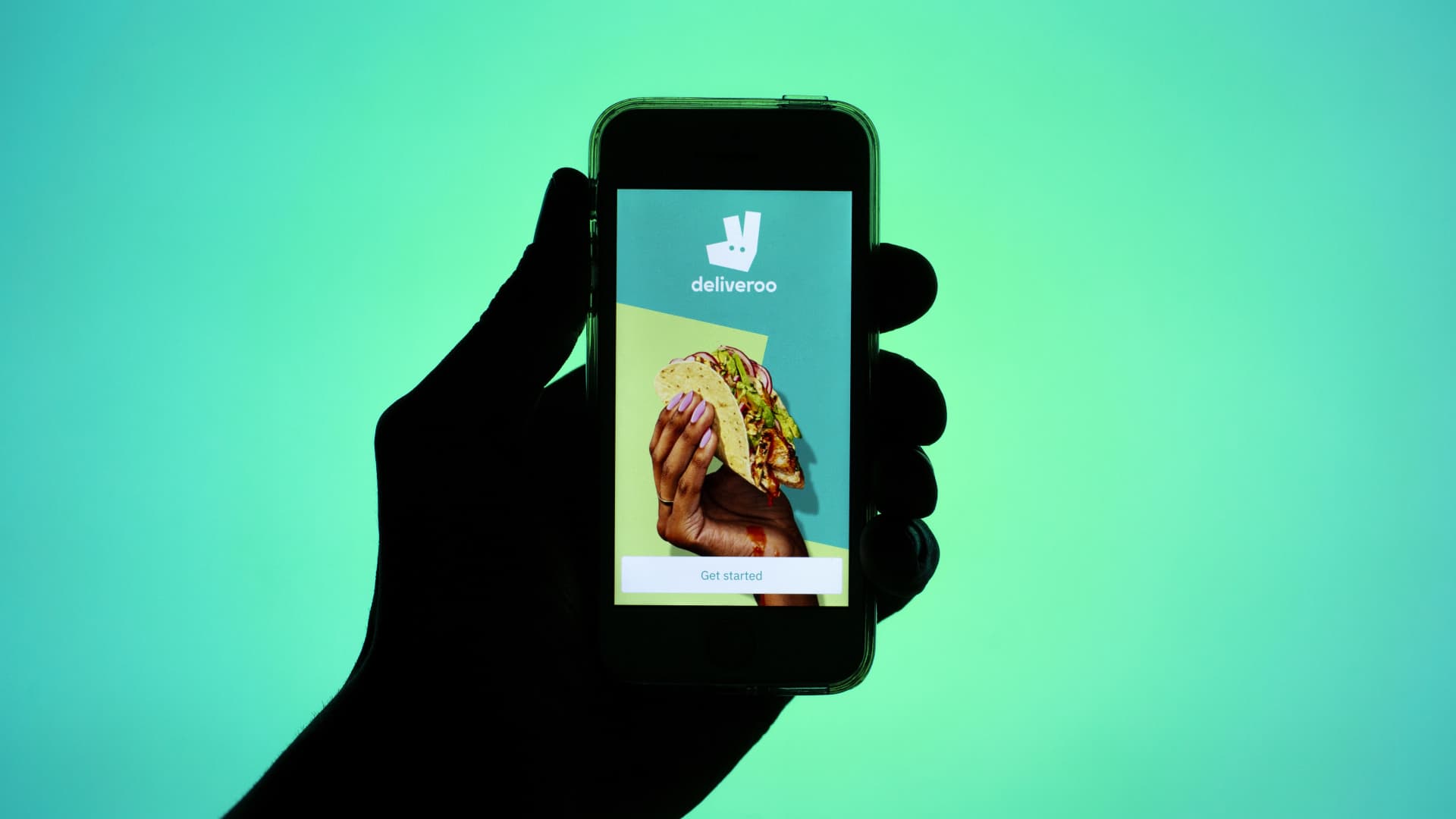 The Deliveroo app displayed on a smartphone screen.