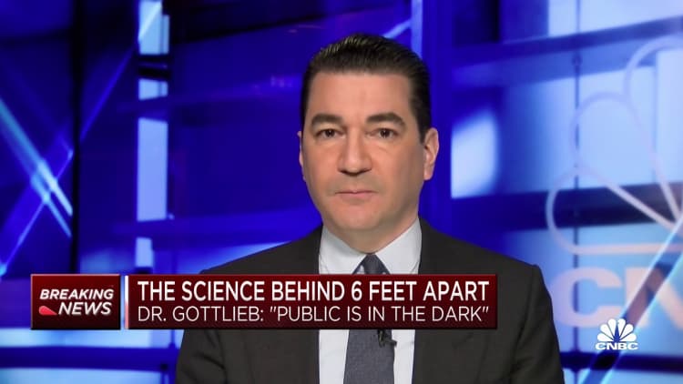 Dr. Scott Gottlieb on the science behind the CDC's six-foot distancing guidelines