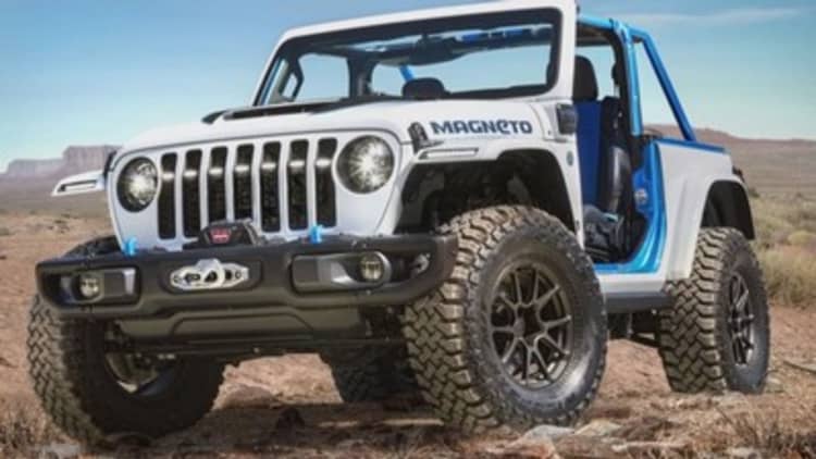 Jeep just unveiled an all-electric Wrangler concept SUV