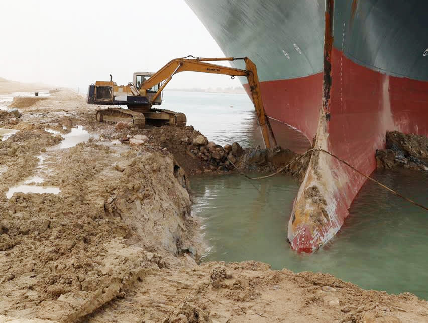 Suez Canal blocked by large ship paralyzes billions in trade