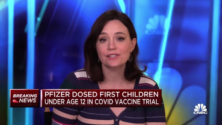 Pfizer now administering Covid vaccine does to children under age 12 in trial