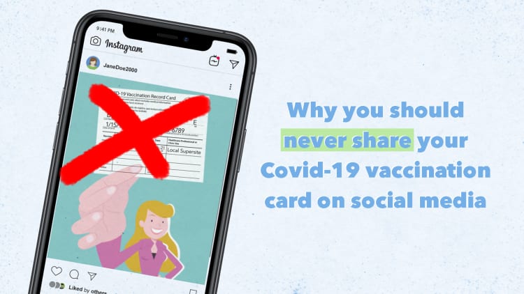 Covid: Why not to post your vaccination card on social media