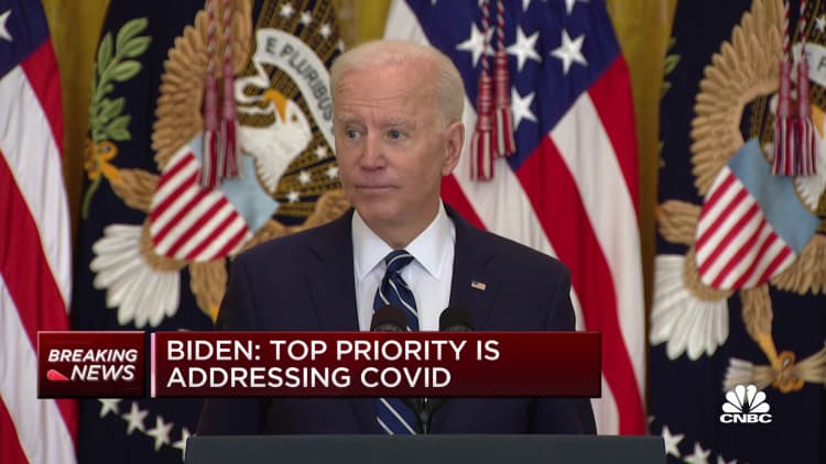 Biden says he's in favor of reinstating talking filibuster, going beyond if necessary
