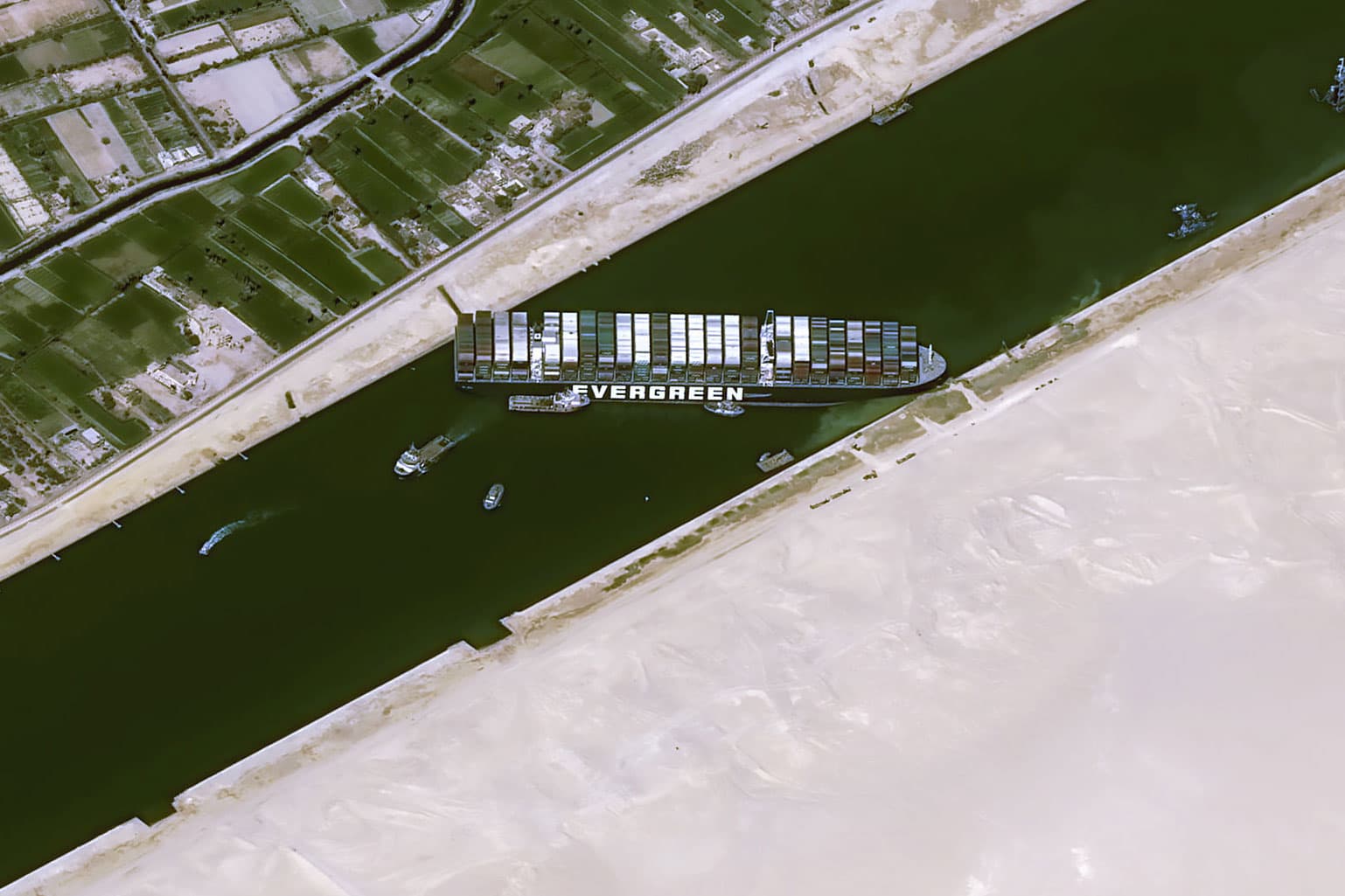 Blockade of ships in the Suez Canal is beginning to affect the global economy