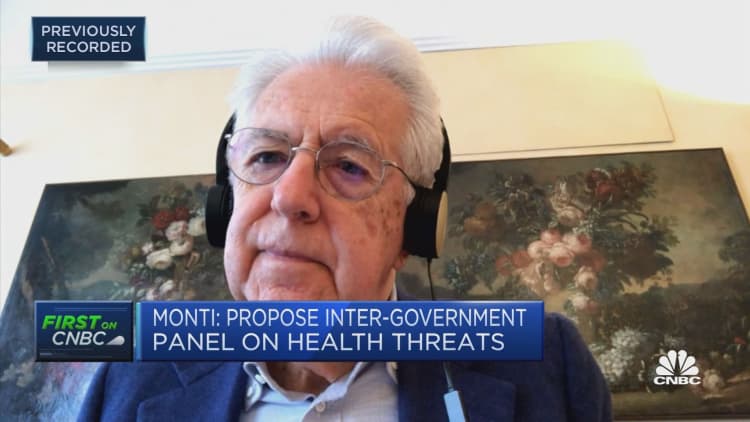 Mario Monti calls for a 'Global Health Board' to tackle pandemic response