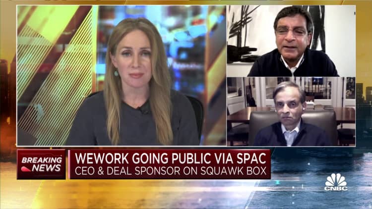 Watch CNBC's full interview with WeWork CEO, deal sponsor on going public via SPAC