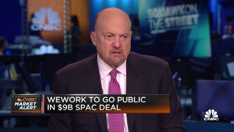 Cramer on WeWork's plan to go public via a $9 billion SPAC deal