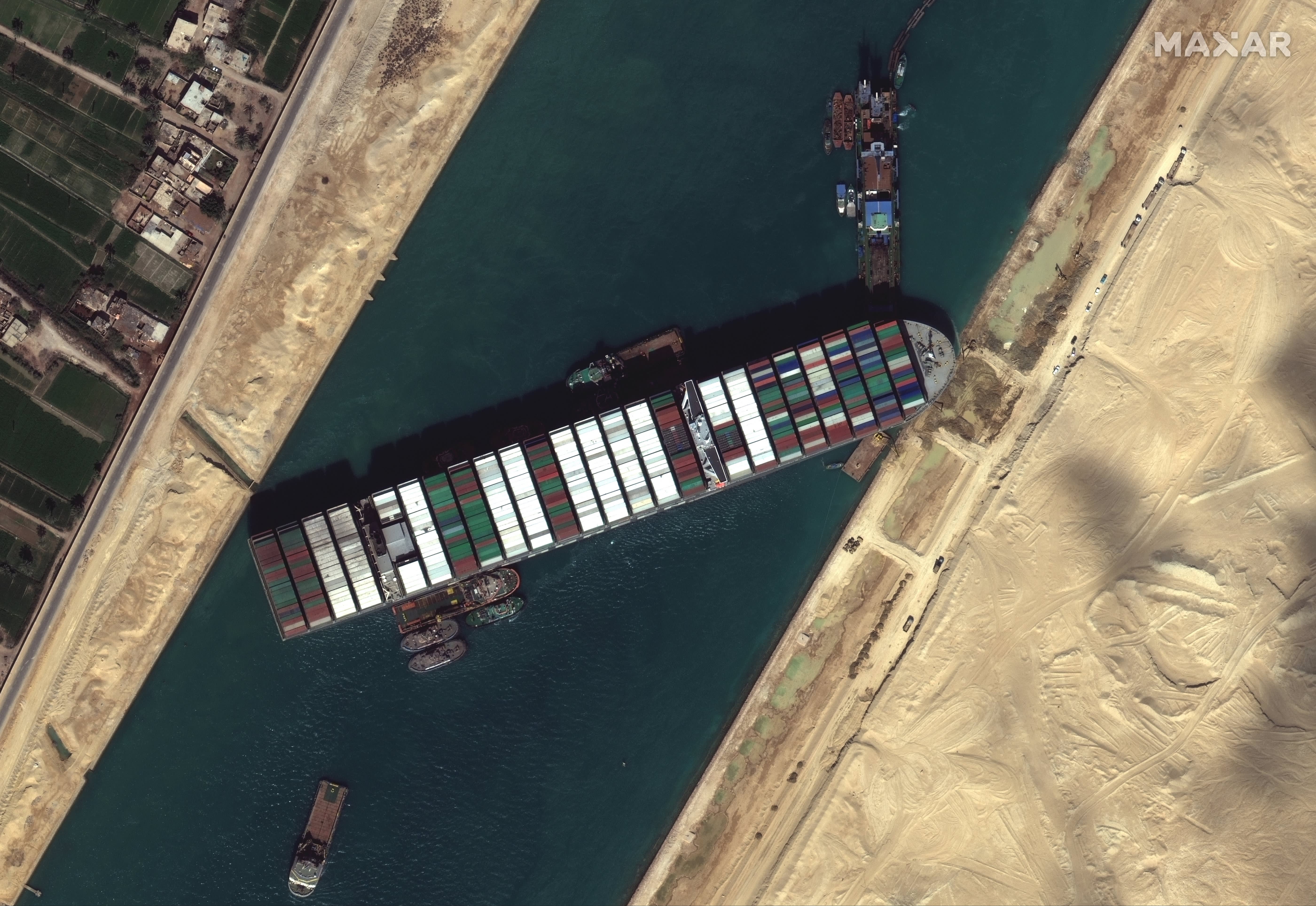 Suez Canal: Ever Given owners in new attempt to free ship