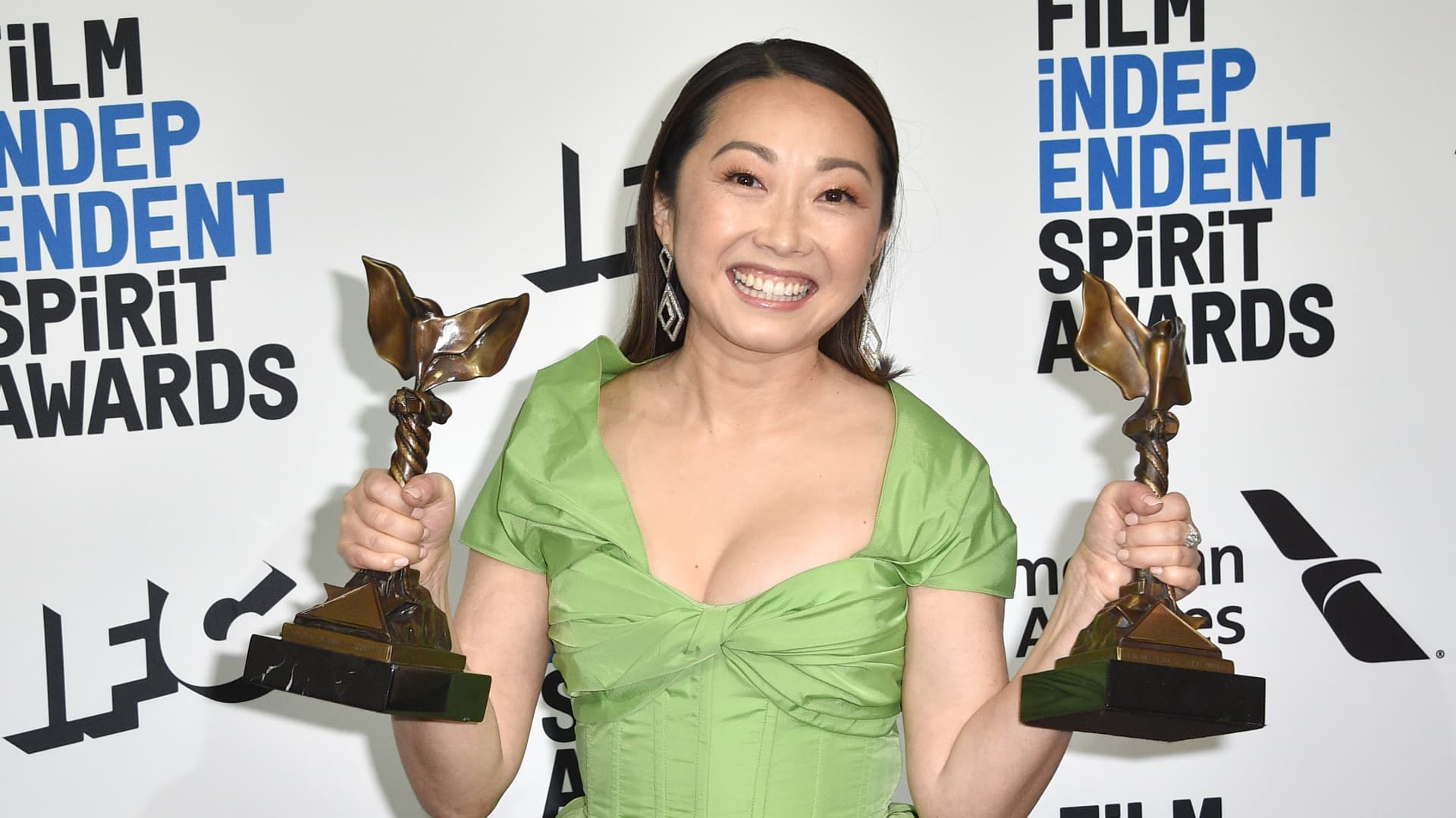 Lulu Wang attends the 2020 Film Independent Spirit Awards - Press Room on February 08, 2020 in Santa Monica, California.