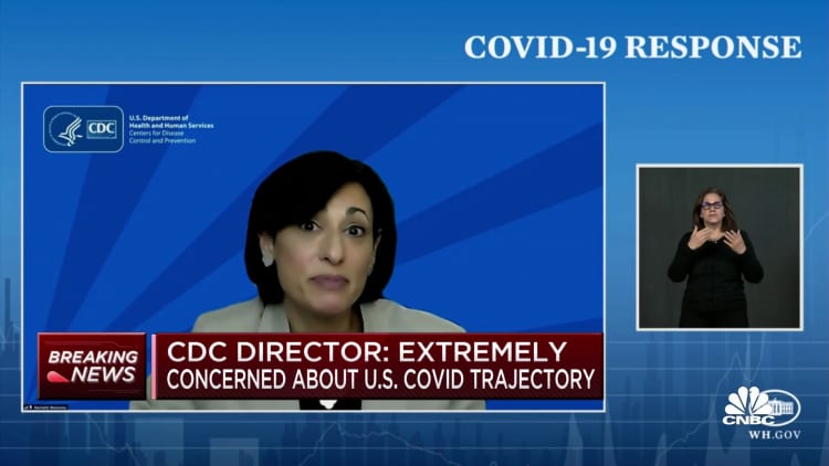 CDC director says she's extremely concerned about the U.S. Covid trajectory