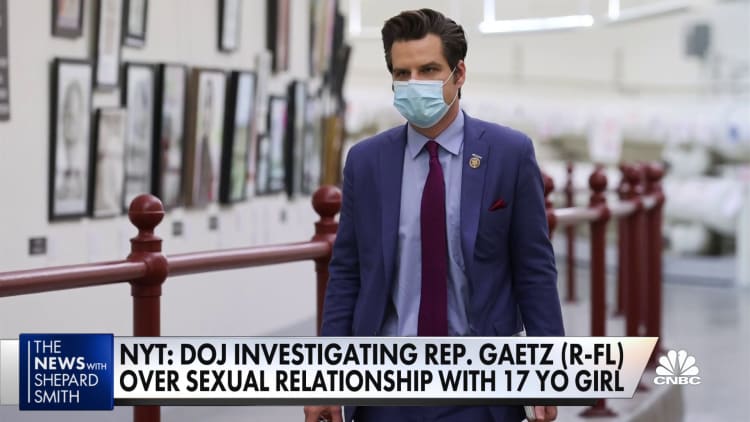 NYT: DOJ investigating Rep. Gaetz over sexual relationship with 17-year-old girl