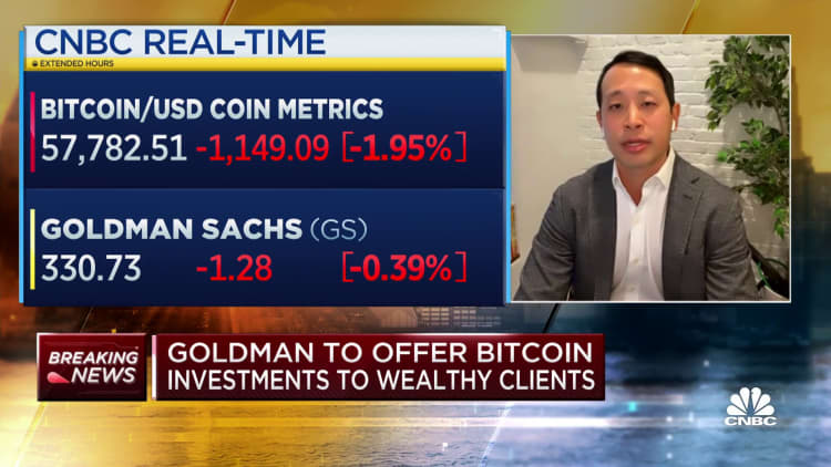 Goldman Sachs to offer bitcoin investments to wealthy clients