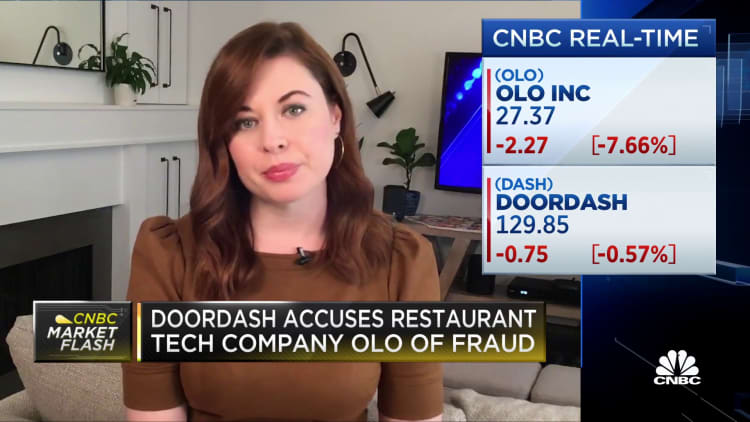 DoorDash accuses restaurant tech company Olo of fraud