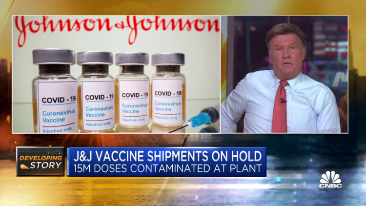 J&J vaccine shipments on hold after 15 million doses contaminated at plant