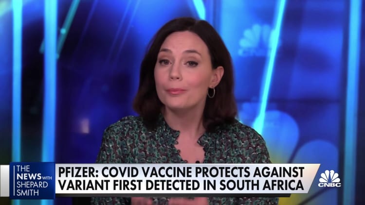 Pfizer's Covid-19 vaccine is effective against South African variant