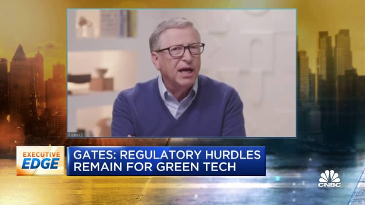 Microsoft co-founder Bill Gates: Regulatory hurdles remain for green tech